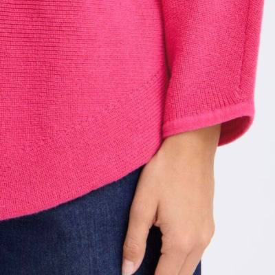 FRSINJA Pullover 1 Very Berry on model sleeve detail.jpg