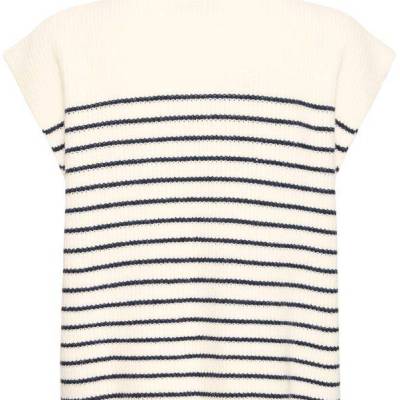 FRVINNA Waistcoat 1 Navy Stripe Back.jpg
